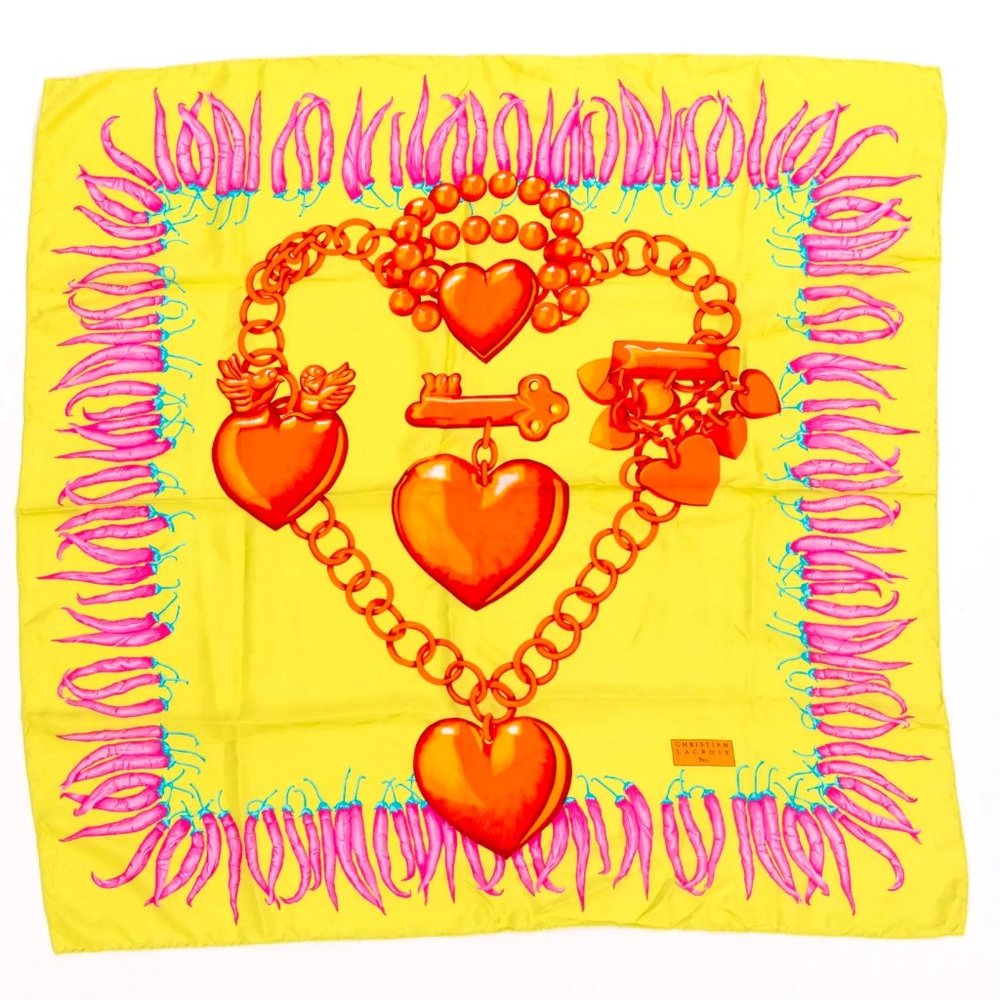Christian Lacroix Silk Scarf 34" - Vintage